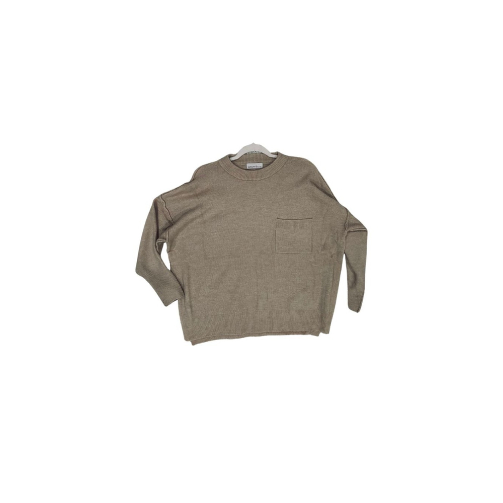Zenana Oversized Sweater with Pocket and Exposed Seams - Various (NWT) - Picture 4 of 7